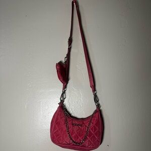 Red Quilted Women's Bag